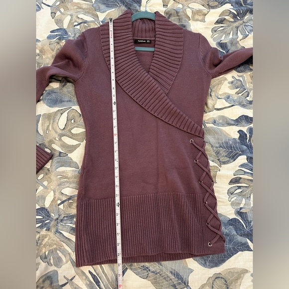 LIKE NEW PattyBoutik Mauve Cowl Neck Sweater - Picture 6 of 6